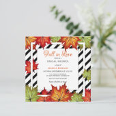 Herbstplatz  einladung (Stehend Vorderseite)