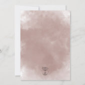 Herbstplum floral Bouquet Hochzeit Einladung (Rückseite)