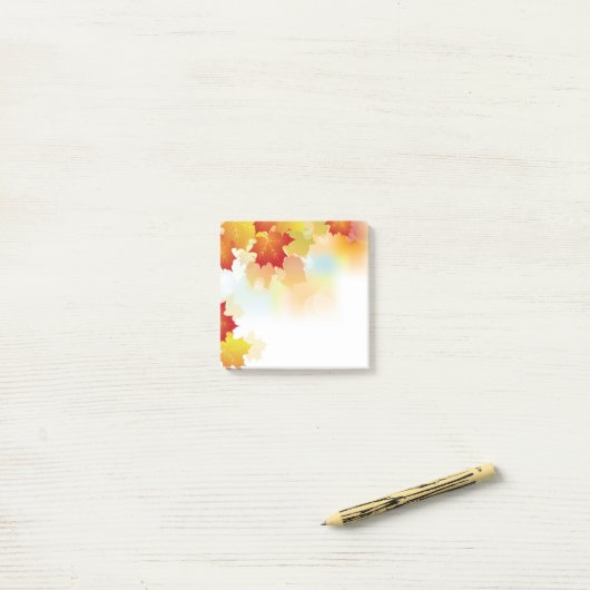 Herbstposten - Anmerkungen Post-it Klebezettel (Auf Schreibtisch)