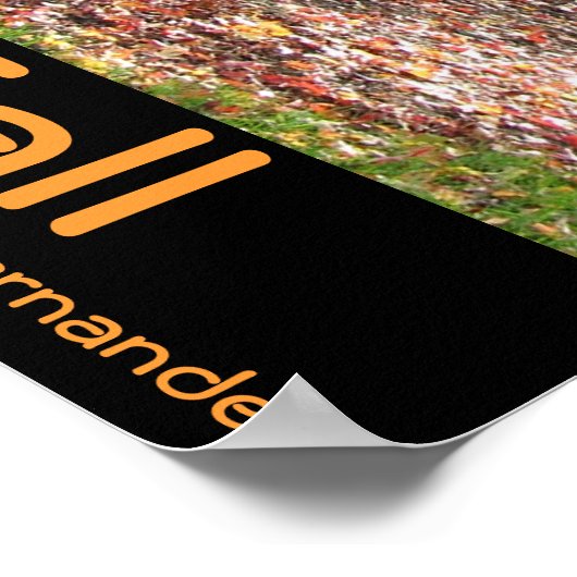 Herbstposter des Baumhellstrahls Poster (Ecke)