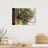 Herbstposter des Baumhellstrahls Poster (Küche)