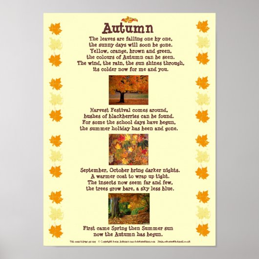 Herbstposter Poster (Vorne)