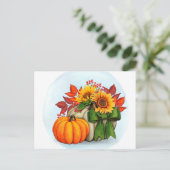 Herbstpostkarte Postkarte (Stehend Vorderseite)