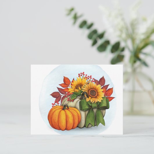 Herbstpostkarte Postkarte (Stehend Vorderseite)