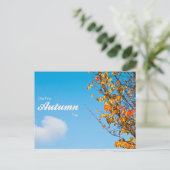 Herbstpostkarte Postkarte (Stehend Vorderseite)