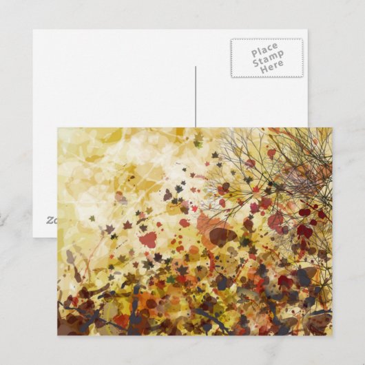 Herbstpostkarte Postkarte (Vorne/Hinten)