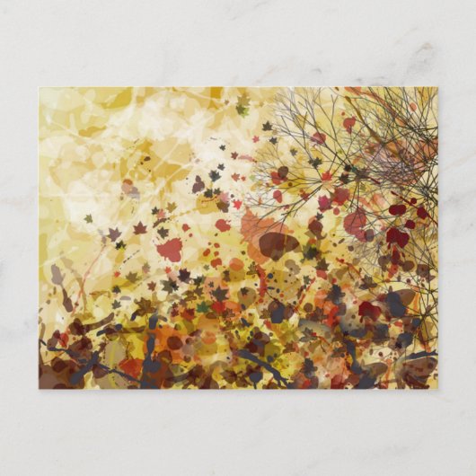 Herbstpostkarte Postkarte (Vorderseite)