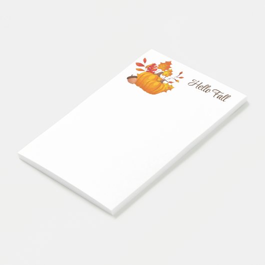 Herbstpostnotizen Post-it Klebezettel (angewinkelt)