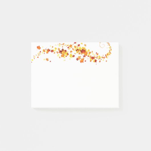 Herbstpostnotizen Post-it Klebezettel (Vorderseite)