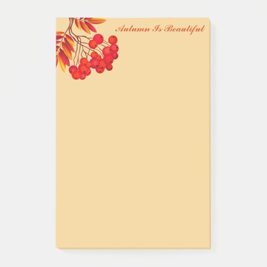 Herbstpostnotizen Post-it Klebezettel (Vorderseite)