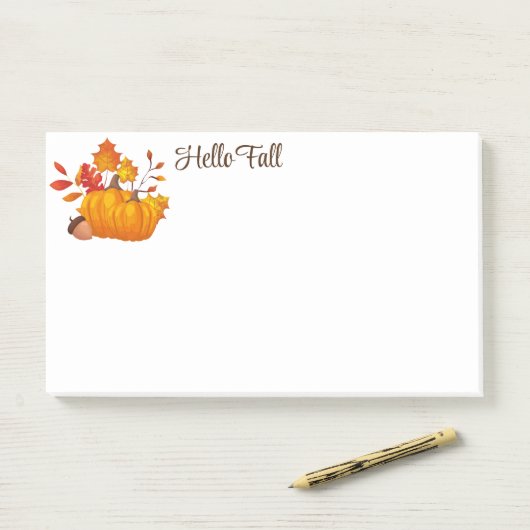 Herbstpostnotizen Post-it Klebezettel (Auf Schreibtisch)