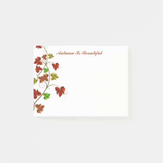 Herbstpostnotizen Post-it Klebezettel (Vorderseite)