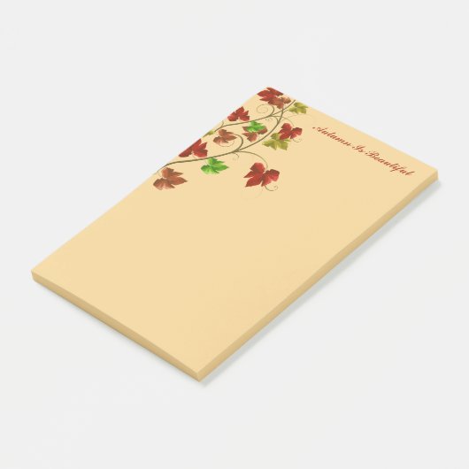 Herbstpostnotizen Post-it Klebezettel (angewinkelt)