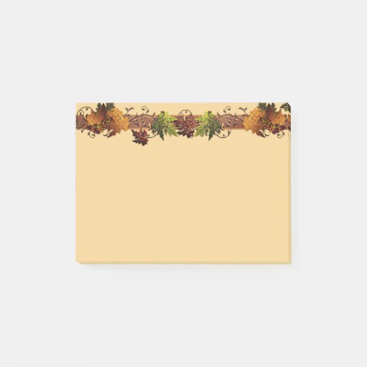 Herbstpostnotizen Post-it Klebezettel (Vorderseite)