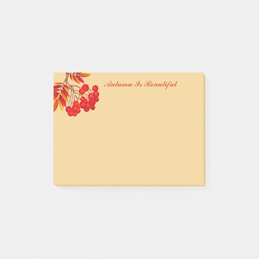 Herbstpostnotizen Post-it Klebezettel (Vorderseite)