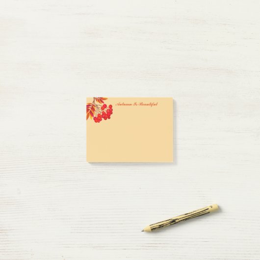 Herbstpostnotizen Post-it Klebezettel (Auf Schreibtisch)