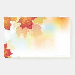 Herbstpostnotizen Post-it Klebezettel