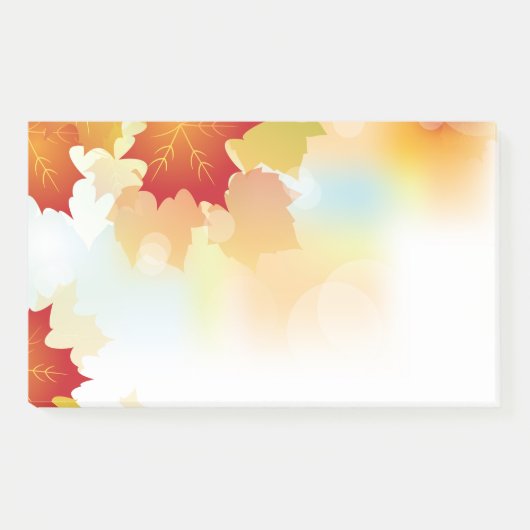 Herbstpostnotizen Post-it Klebezettel (Vorderseite)