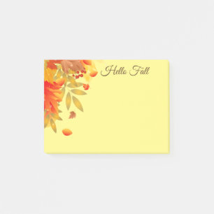 Herbstpostnotizen Post-it Klebezettel