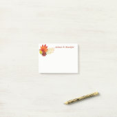 Herbstpostnotizen Post-it Klebezettel (Auf Schreibtisch)