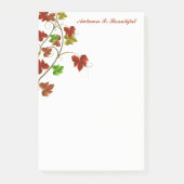 Herbstpostnotizen Post-it Klebezettel (Vorderseite)