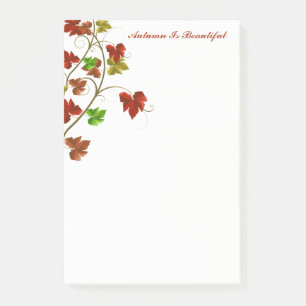 Herbstpostnotizen Post-it Klebezettel