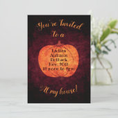 Herbstpotluck Luncheon Party Einladung (Stehend Vorderseite)