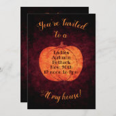 Herbstpotluck Luncheon Party Einladung (Vorne/Hinten)