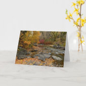 Herbstpracht Karte (Gelbe Blume)