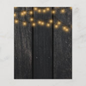 Herbstpreisvorschuss rustikale Babydusche Flyer (Hinten)