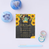 Herbstpreisvorschuss rustikale Babydusche Flyer (Einzeln)