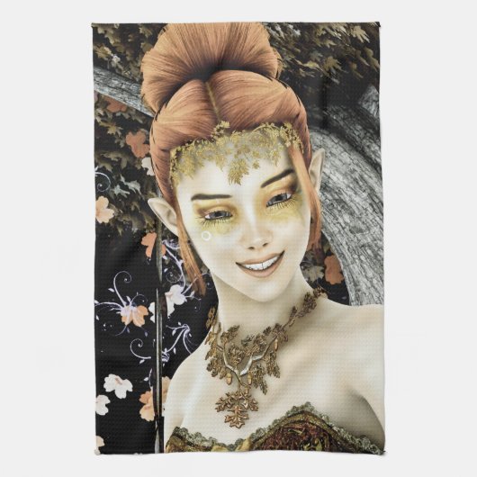 Herbstprinzen Geschirrtuch (Vertikal)