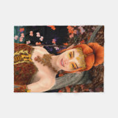 Herbstprinzessin Fleecedecke (Vorderseite (Horizontal))