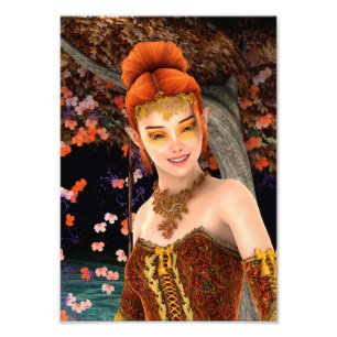 Herbstprinzessin Fotodruck