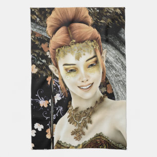 Herbstprinzessin Geschirrtuch
