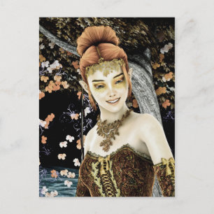 Herbstprinzessin Postkarte