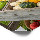 Herbstproduktion auf dem Bauernhof Poster (Ecke)