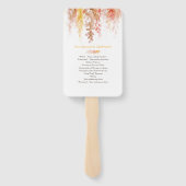 Herbstprogramm zur Hochzeit im Herbst der Korallen Fächer (Rückseite)