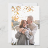 Herbstpumkins Fall Florals Foto Save the Date Einladung (Rückseite)