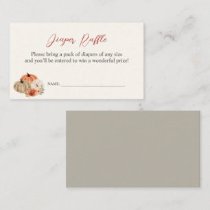 Herbstpumpen Blume Windelwölfe Begleitkarte