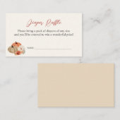 Herbstpumpen Blume Windelwölfe Begleitkarte (Vorne/Hinten)