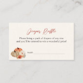 Herbstpumpen Blume Windelwölfe Begleitkarte (Vorderseite)