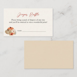 Herbstpumpen Blume Windelwölfe Begleitkarte