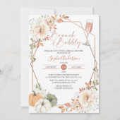 Herbstpumpen-Brunch & Bubbly Fall-Brautparty Einladung (Vorderseite)
