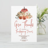 Herbstpumpen Center Erntedank Dinner Inn Einladung (Stehend Vorderseite)