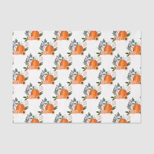 Herbstpumpen (Design 43 Yellow/Orange Series) Seidenpapier (Vorderseite)