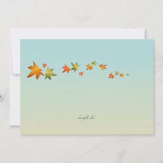 Herbstpumpen - Einladung (Rückseite)