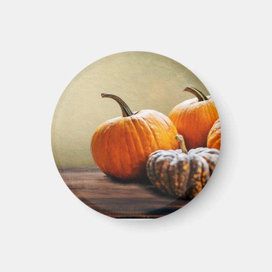 Herbstpumpen. Erntedank und Halloween noch. Magnet (Vorne)