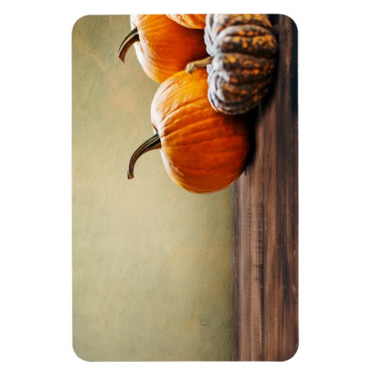 Herbstpumpen. Erntedank und Halloween noch. Magnet (Vertikal)
