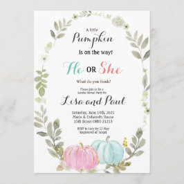 Herbstpumpen fallen Gender-Aufklärung Einladung